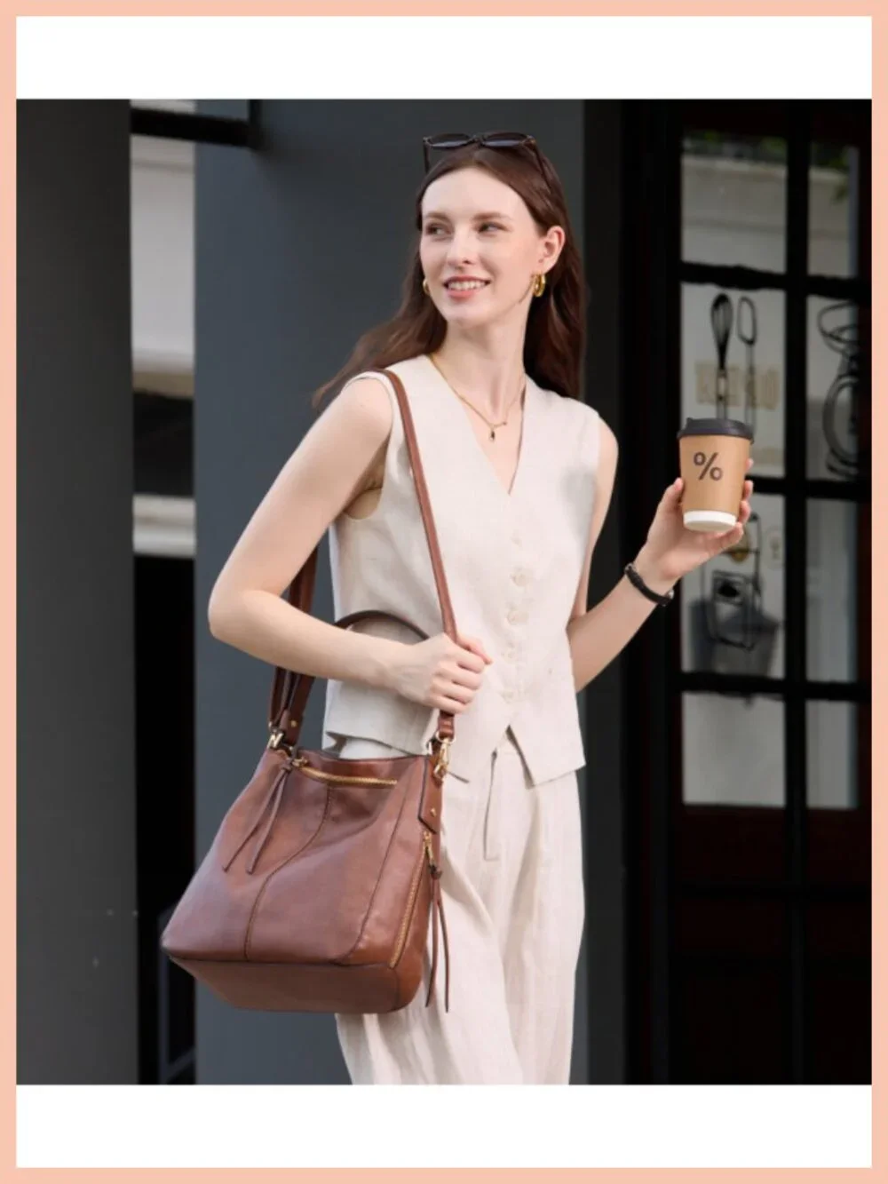Women's Hobo Crossbody Bag Faux Leather Shoulder Purse Large Handbag